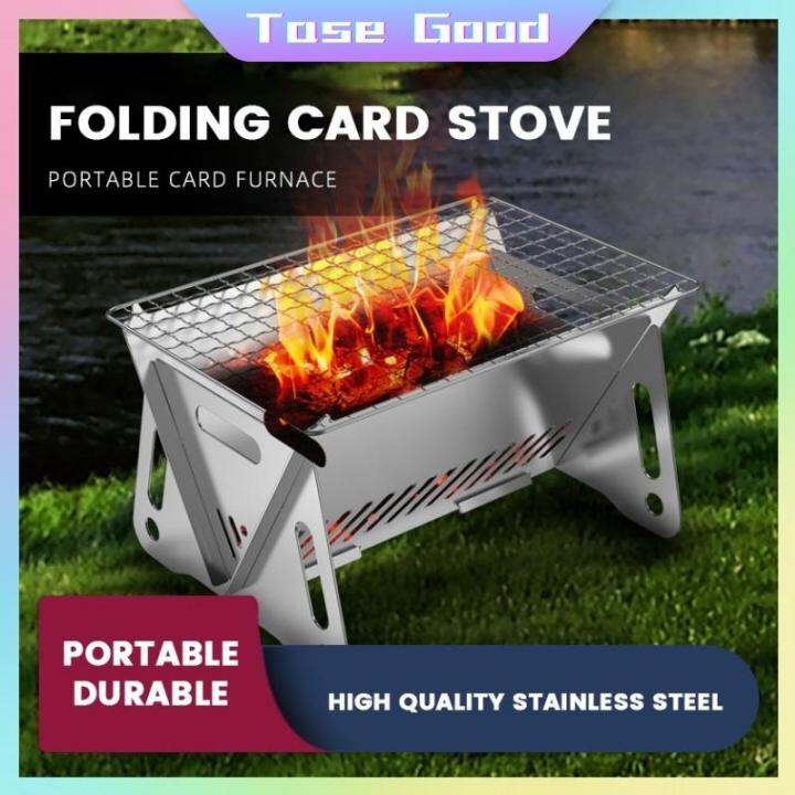 Mini Stove Camping COM1950s Stainless Steel Gas Grill Camping