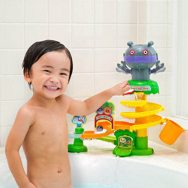 Japanese Imported Bread Superman Water Park Slide Children Baby Bath