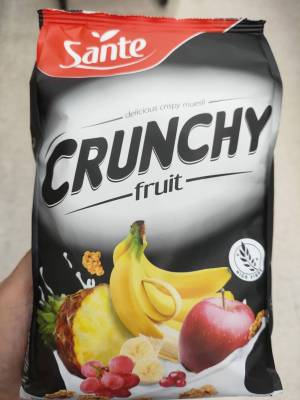 Sante Crunchy Fruit 350g.ธัญพืชอบกรอบ ผสม ผลไม้อบแห้ง  350กรัม