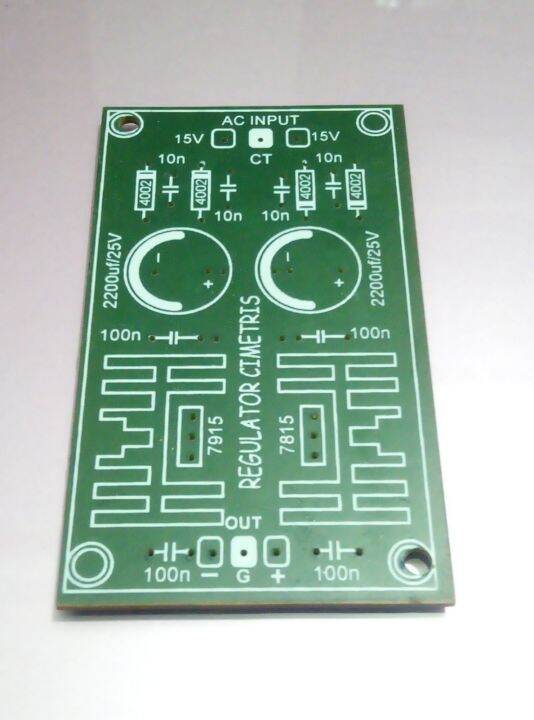 PCB Regulator Simetris 12v 15v - PCB Power Supply Regulator Simetris