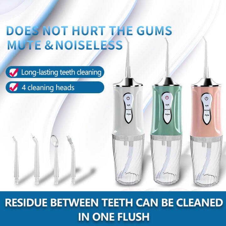 Aolon portable electric tooth rinser, cleans teeth more deeply and