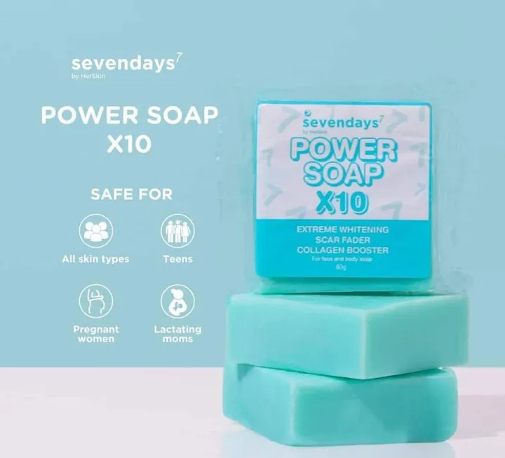 SEVENDAYS POWER SOAP 10X EXTREME WHITENING SCAR FADER REMOVER COLLAGEN