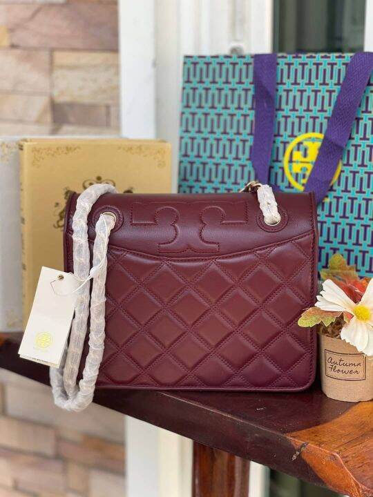 งานช็อป 💕Tory Burch Savannah Convertible Shoulder Bag Lazada.co.th