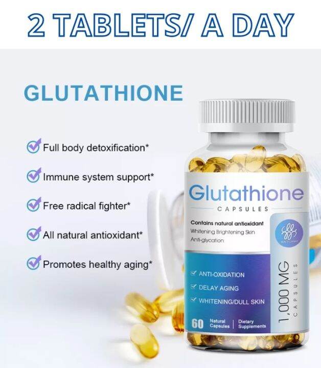 Glutathione Whitening Pill 60 Softgels Lazada PH