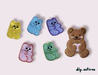 [ราคาต่อชิ้น]ตัวรีดรูปหมี น่ารักๆ ติดเสื้อผ้า ตัวรีดคุณหมี หมีมินิมอล หมีน่ารักๆ
