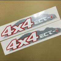 ?สติกเกอร์ 4×4  ติดข้างท้ายกระบะ TOYOTA VIGO ปี 2004-2007 รุ่น 1 เกียร์ออโต้ (ขนาดเท่ากับของเดิมที่มากับรถ) ราคาแพ็คคู่ 2ชิ้น