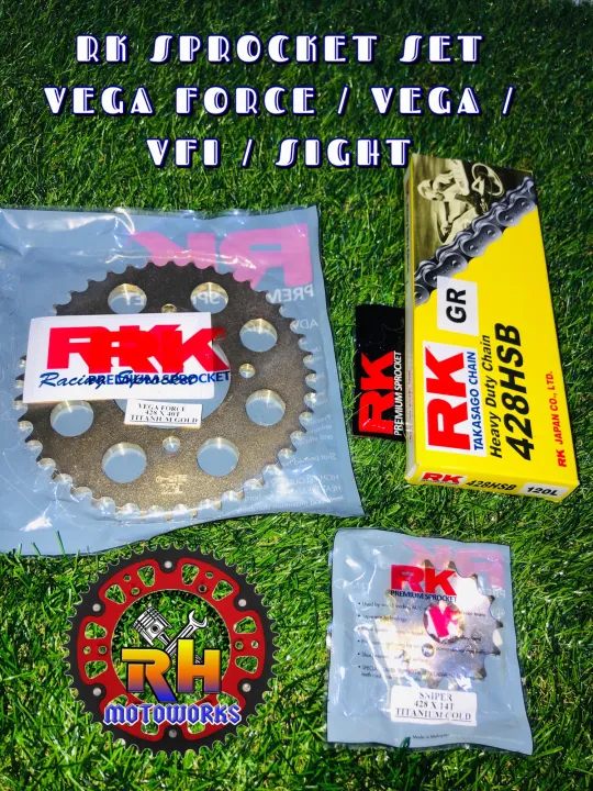 RK SPROCKET SET WITH CHAIN FOR VEGA FORCE / SIGHT Lazada PH