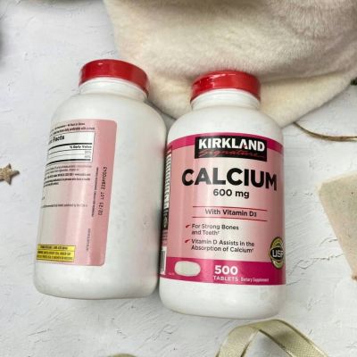 วิตามิน Kirkland Signature Calcium 600 mg. With Vitamin D3 500 Tablets