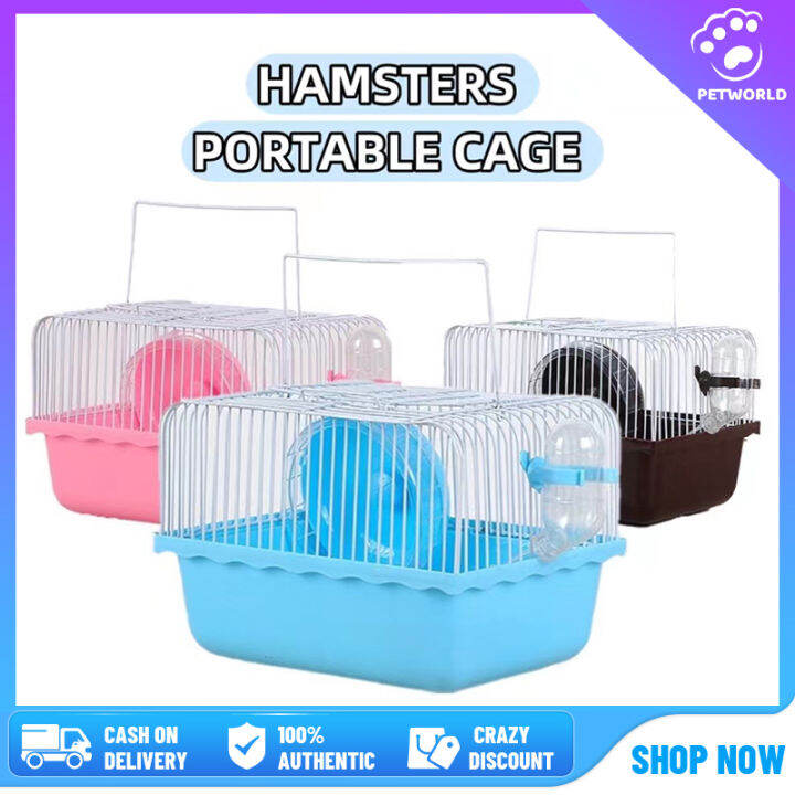 View of 【In Stock】Multi-Functional Hamster Cage Hamster Portable Cage With ...