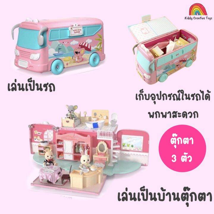 บ้านตุ๊กตารถบัส-สร้างจินตนาการ-บทบาทสมมุติ-จำลองสถานการณ์