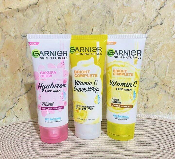 Garnier Face wash 100 ml bright complete vitamin C Lazada Indonesia