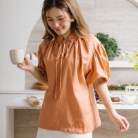 REALLOOSE RIBBON TOP (Peach)