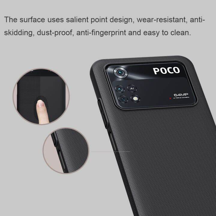 พร้-อมส่งใน-เคสแข็งnillkin-xiaomi-poco-m4pro-4g-poco-m4-pro-4g-poco-x4-pro-poco-x4pro-super-frosted-shield