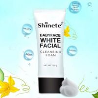 Shinete babyface white facial cleansing foam 100g.โฟมล้างหน้า ชิเนเต้ เบบี้เฟซ