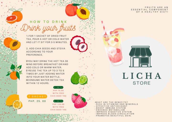 Dried Fruit Tea Single Sachet Lazada PH