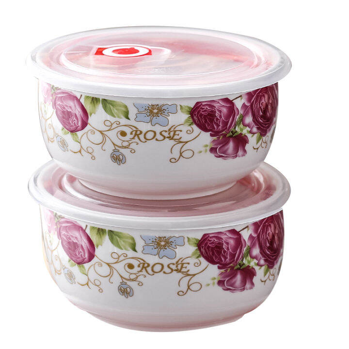 Ceramic Lunch Box Microwaveable Dedicated for Heating Student Office