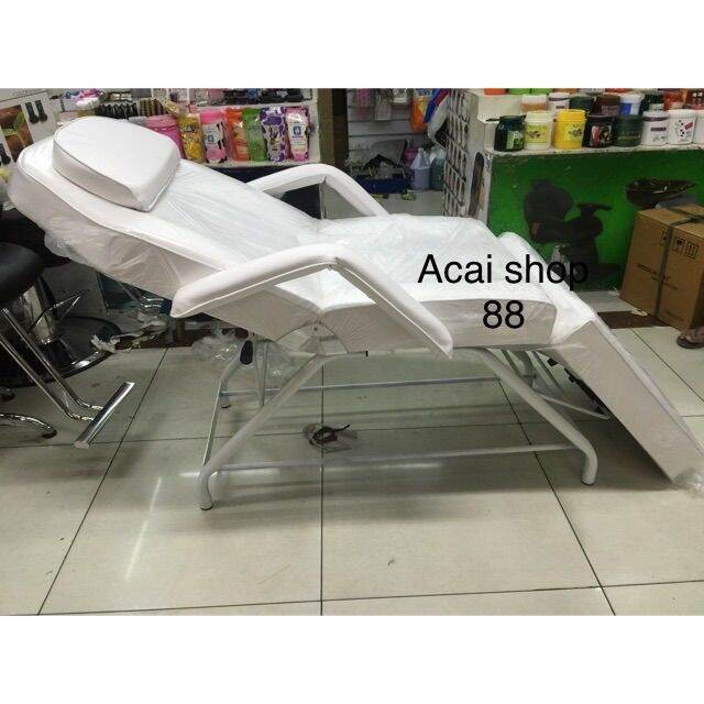 Facial bed with arm rest spa bed reclinable leg rest 180x60x60cm ...