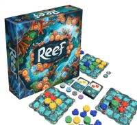 T.P. TOYS REEF BOARDGAMES บอร์ดเกมส์ เกมกระดาน  เกมส์ประการัง  เกม Reef จำลองระบบนิเวศแนวปะการังให้มาอยู่ในรูปแบบของปะการัง 4 สีสวยงาม ซึ่งผู้เล่นจะต้องผลัดกันจั่วและเล่นการ์ดเพื่อให้แนวปะการังของเราเติบโต รวมถึงสร้างสีสันและรูปแบบที่สอดคล้องกับการทำคะแนน