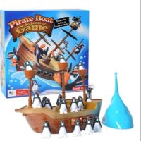 เกมส์แพนกวินตกเรือโจรสลัด - Pirate boat balancing game