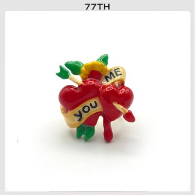 77th you&me tattoo ring