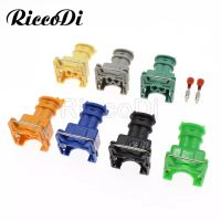 GF42 1 Set 4 Pieces 2 Pin/Way EV1 Junior Power Timer JPT Jetronic Kits Fuel Injector Plug Connector 282189-1 Orange Blue Green Black For Car ปลั๊กหัวฉีด น้ำมัน