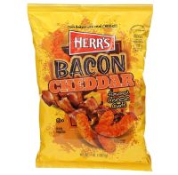 ข้าวโพดทอดกรอบ รสเบคอนเชดดาร์ชีส Herrs Bacon Cheddar Flavored Chesse Curls 184.5g