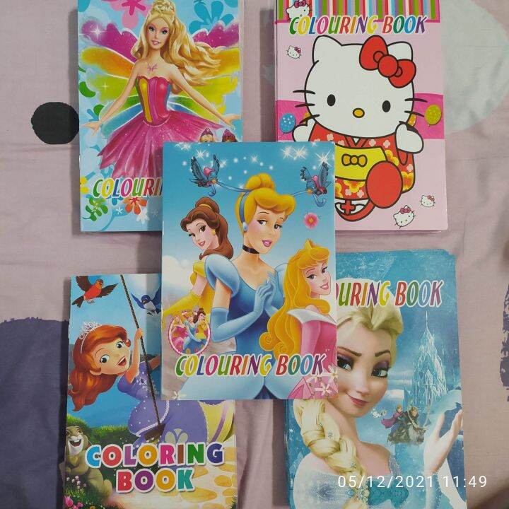 5in1 Colouring book with sticker (girl or boy) 10pages Lazada PH