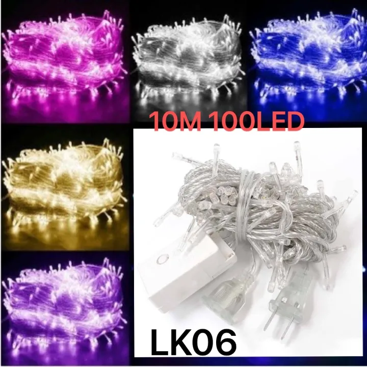 100 LED 10M String Christmas Lights With End Connector Indoor Outdoor