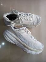 Hoka Bondi 6 ยาว 27cm EU42.5 UK8.5 US9 ของแท้ สีขาวหายาก