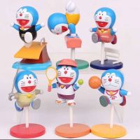 พร้อมส่งในไทย Doraemon Model figure โมเดลโดเรม่อน โดเรม่อน เซ็ทกีฬา