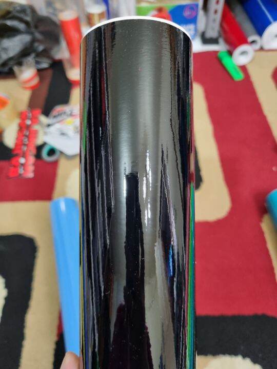 Skotlet Hitam Glossy L 45 Cm P 1 Meter Profix Stiker Hitam Kilap