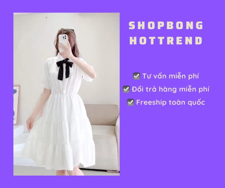 Đầm Nữ Dự Tiệc Cổ Tầng Tay Bo Thắt Eo Màu Trắng Style Nàng Thơ Đầm Váy Nữ  Dáng Dài Nữ Tính Thanh LịchẢNH THẬT CUỐI  DX9900  MixASale