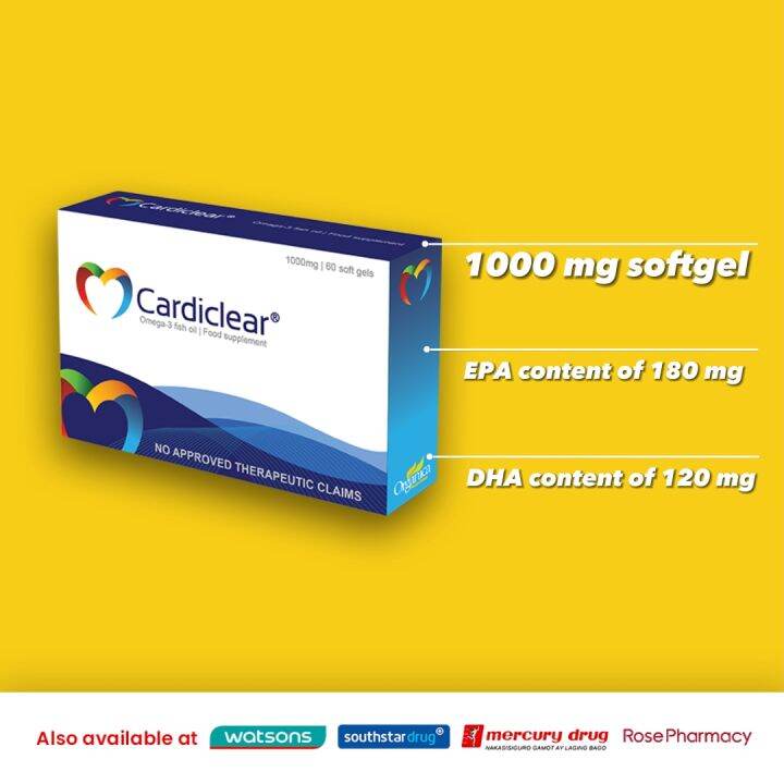 [For Lower Cholesterol and Blood Pressure] Cardiclear Omega3 Fish Oil