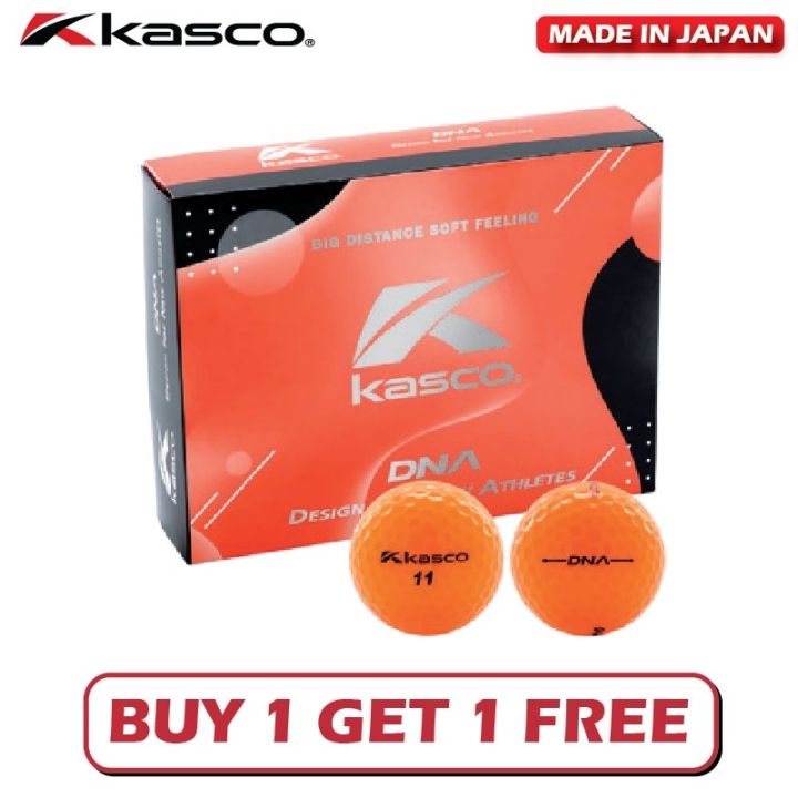 ซื้อ-1โหล-แถมฟรี-1โหล-kasco-ลูกกอล์ฟ-รุ่นdna-made-in-japan-ลูก-2ชั้น-นุ่มพิเศษ-dna-golf-ball-extra-soft-ball-buy-1-get-1-free