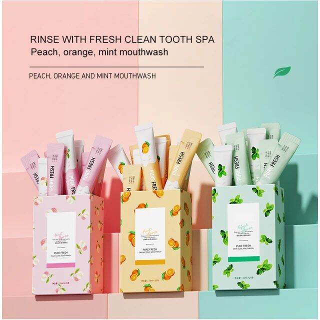 20 PIECES Like perfect smile Antibacterial Fresh Breath Gargle Stick