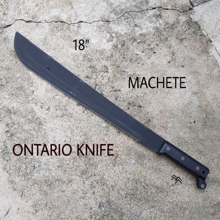 มีด-machete-ontario-18-นิ้ว-รุ่นความหนา-3-มิล-มีดเดินป่าคู่ตัวของทหารอเมริกา-ลับคม-พร้อมปลอกผ้า-ผลิต-อเมริกา