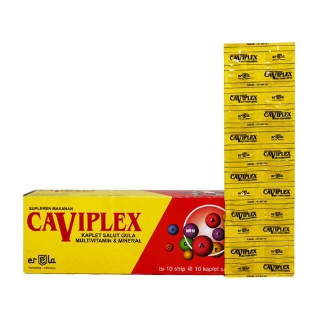 1 Strip Multivitamin Caviplex 10 Kapsul / Capiplek Kapsul Original ...