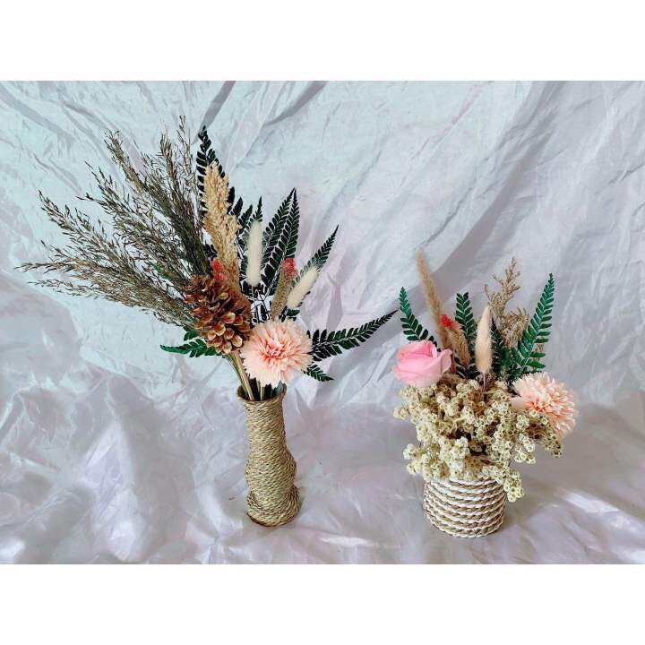 New hiasan meja rustic mini vas belang 10cm | Lazada Indonesia