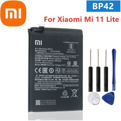 แบตเตอรี่ XIAOMI For Xiaomi Mi 11 Lite Replacement Phone Battery BP42 Original 4250mAh ประกัน3 เดือน