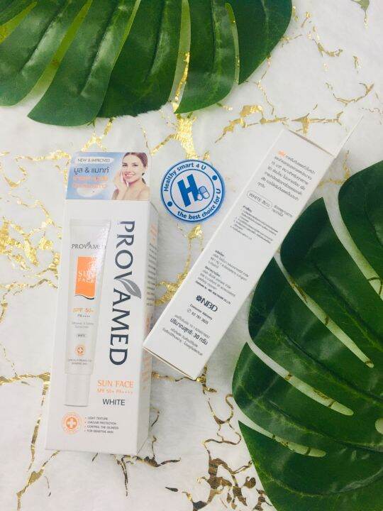 lotใหม่-พร้อมส่ง-provamed-sun-face-spf-50-pa-30-ml-สีเบส-ปกป้องผิวจากแสงแดดอย่างมั่นใจ-และปลอดภัยจากสารเคมี