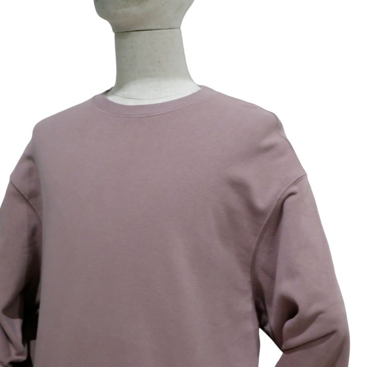 uniqlo-เสื้อแขนยาว-เสื้อยืด-คอกลม-ผ้าใส่สบาย-ระบายอากาศได้ดี-สีชมพู-กะปิ