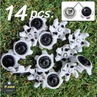 ปุ่มรองเท้ากอล์ฟ 14 pcs. Spikes golf cleats fast twist3.0 / tour lock insert system. (มีรู/เดือยกลางปุ่ม) สำหรับรองเท้ารุ่นใหม่ๆ