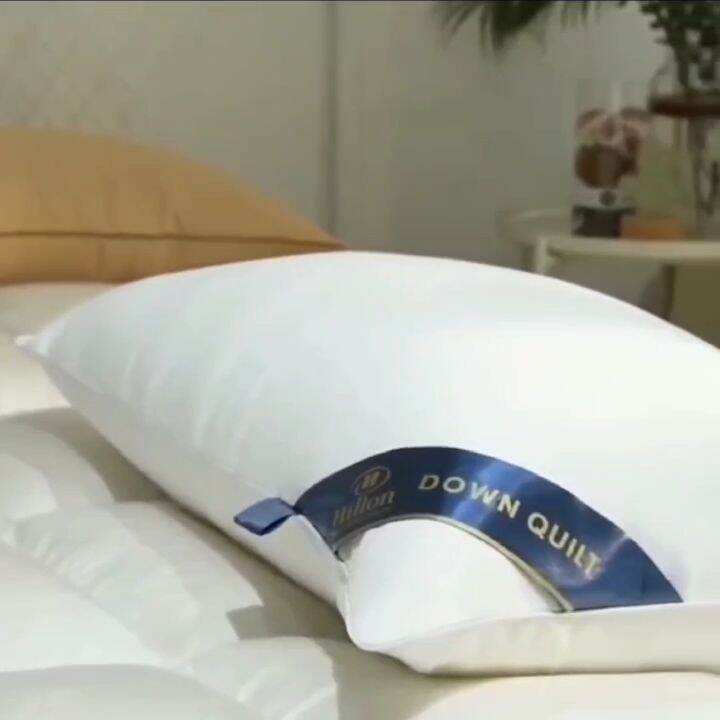 Hilton Pillow Bantal down duvet Flat Pillow Lazada