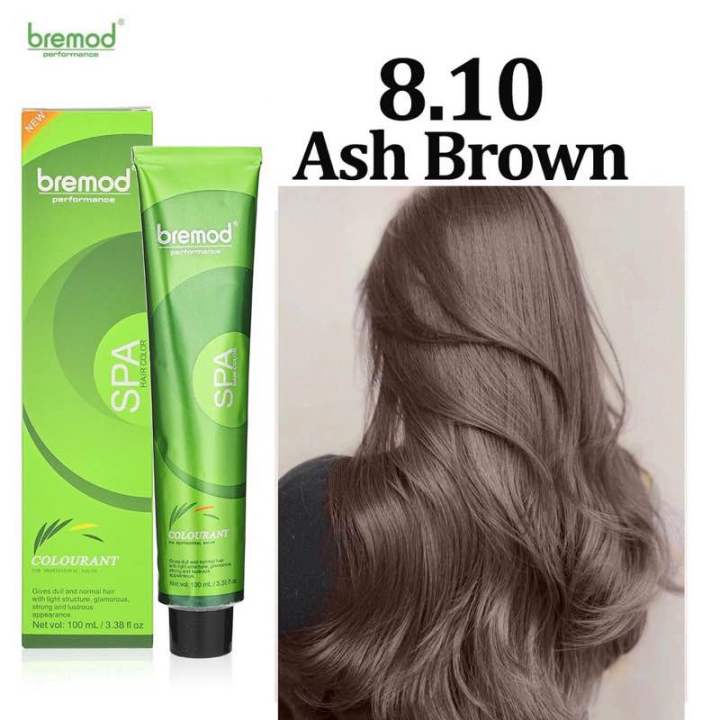 Bremod Hair color 8.10 Ash brown Hair Dye | Lazada PH