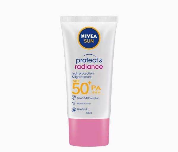 Nivea Sun Protect & Radiance Daily Sun Protection Face Cream Sunblock ...