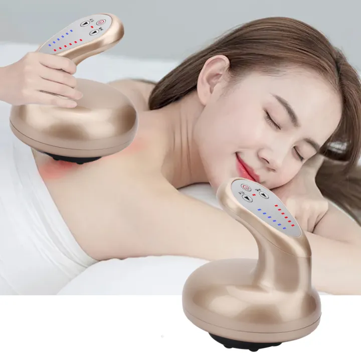 Electric Guasha Cupping Scraping Massager Vacuum Suction Cups Ems Anti Cellulite Magnet Therapy