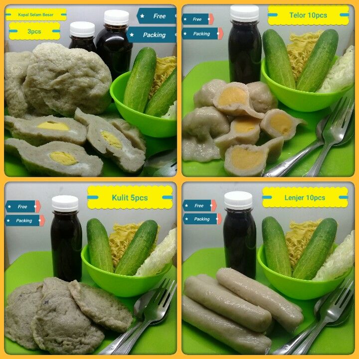 Pempek Paket 3kg Isi 3pcs Kapal Selam Besar 25pcs Pempek Kecil Cuko