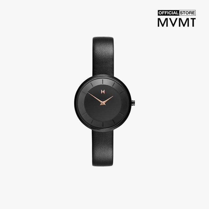 Đồng hồ nữ MVMT mặt tròn dây da 32mm D-FB01-BLBL 0000-01