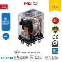 Omron รีเลย์ LY3 Relay VAC 11 ขา รีเลย์ใช้งานทั่วไปชนิดหน้าสัมผัส 3PDT พิกัดโหลด 10A  (ไม่มีตัวบอกสถานะ)