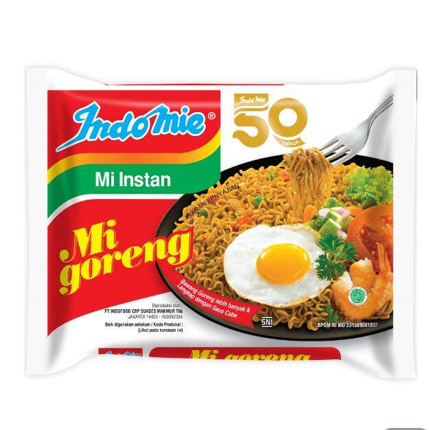 Mi Instan Indomie Goreng Original 84g / Rasa Rendang 91g / Rasa Ayam ...